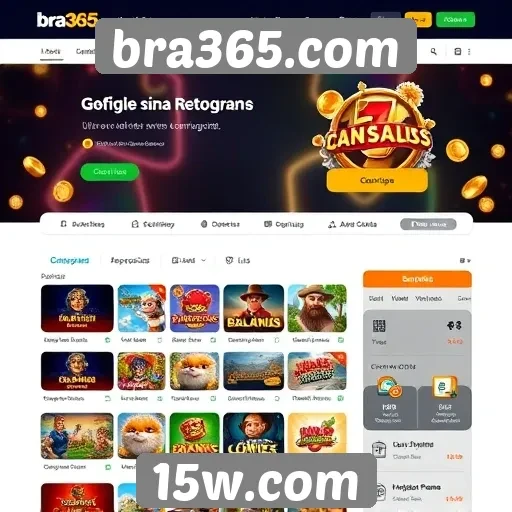 Exploração da interface do usuário do bra365.com